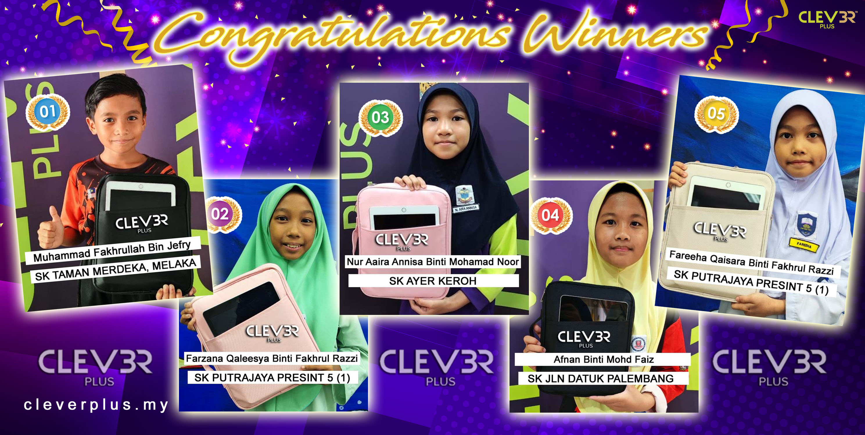 TAHNIAH 5 TOP SKOR PEMENANG IPAD